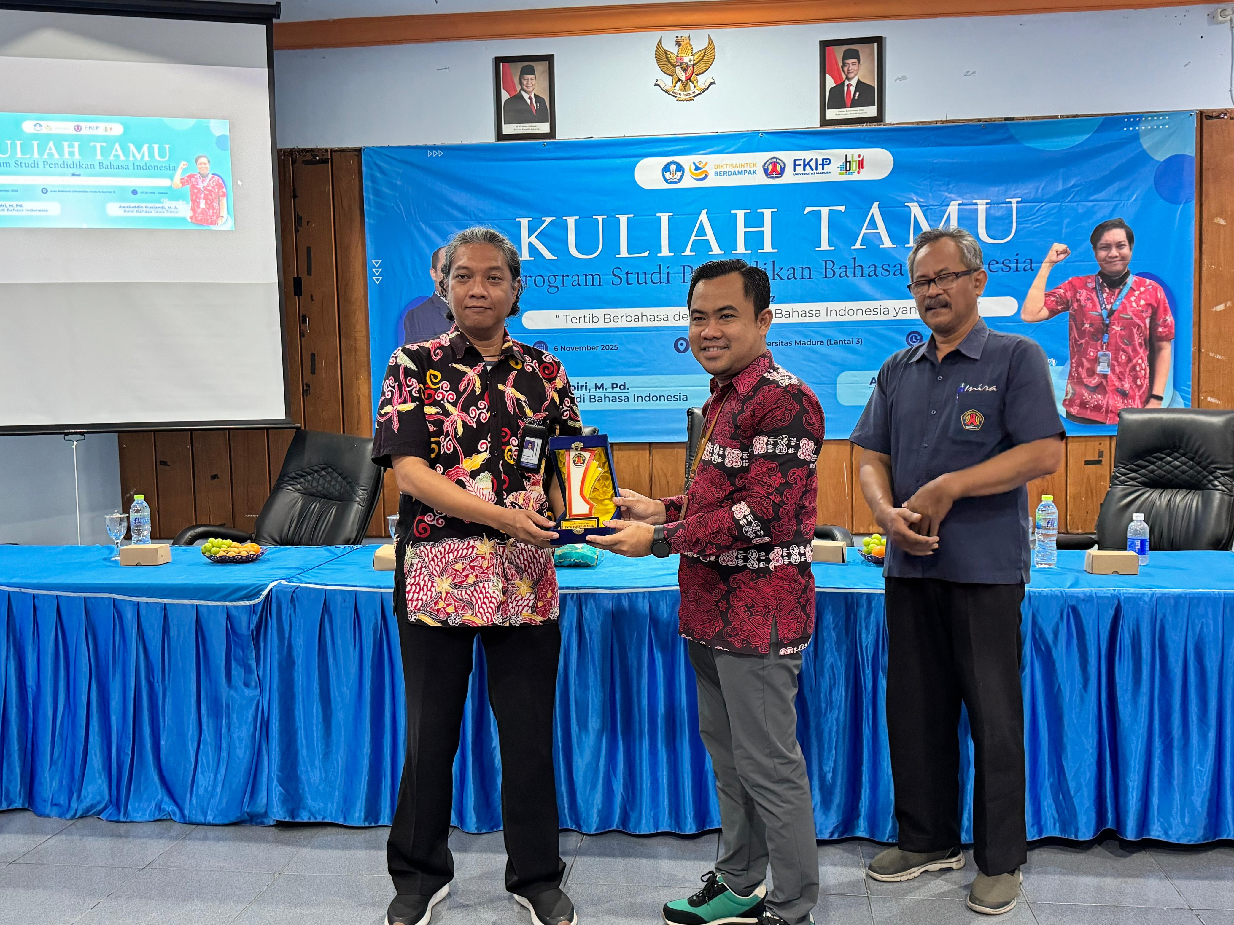 Kuliah Tamu Prodi Pendidikan Bahasa Indonesia FKIP Universitas Madura Hadirkan Balai Bahasa Jawa Timur