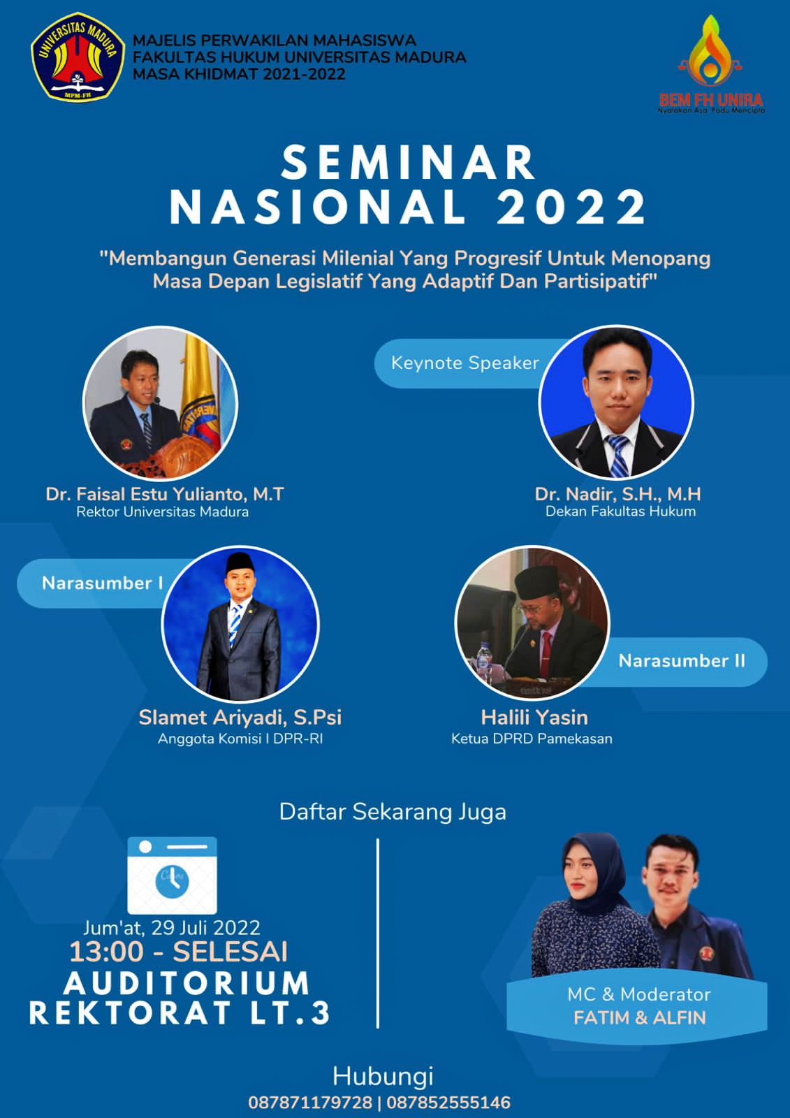 Seminar Nasional: MPM FH Universitas Madura Hadirkan Komisi I DPR RI