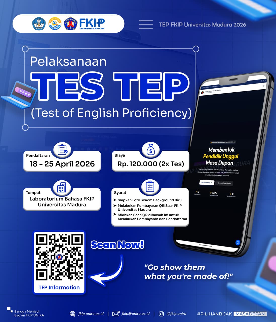 Test of English Proficiency (TEP) FKIP UNIRA TAHUN 2026
