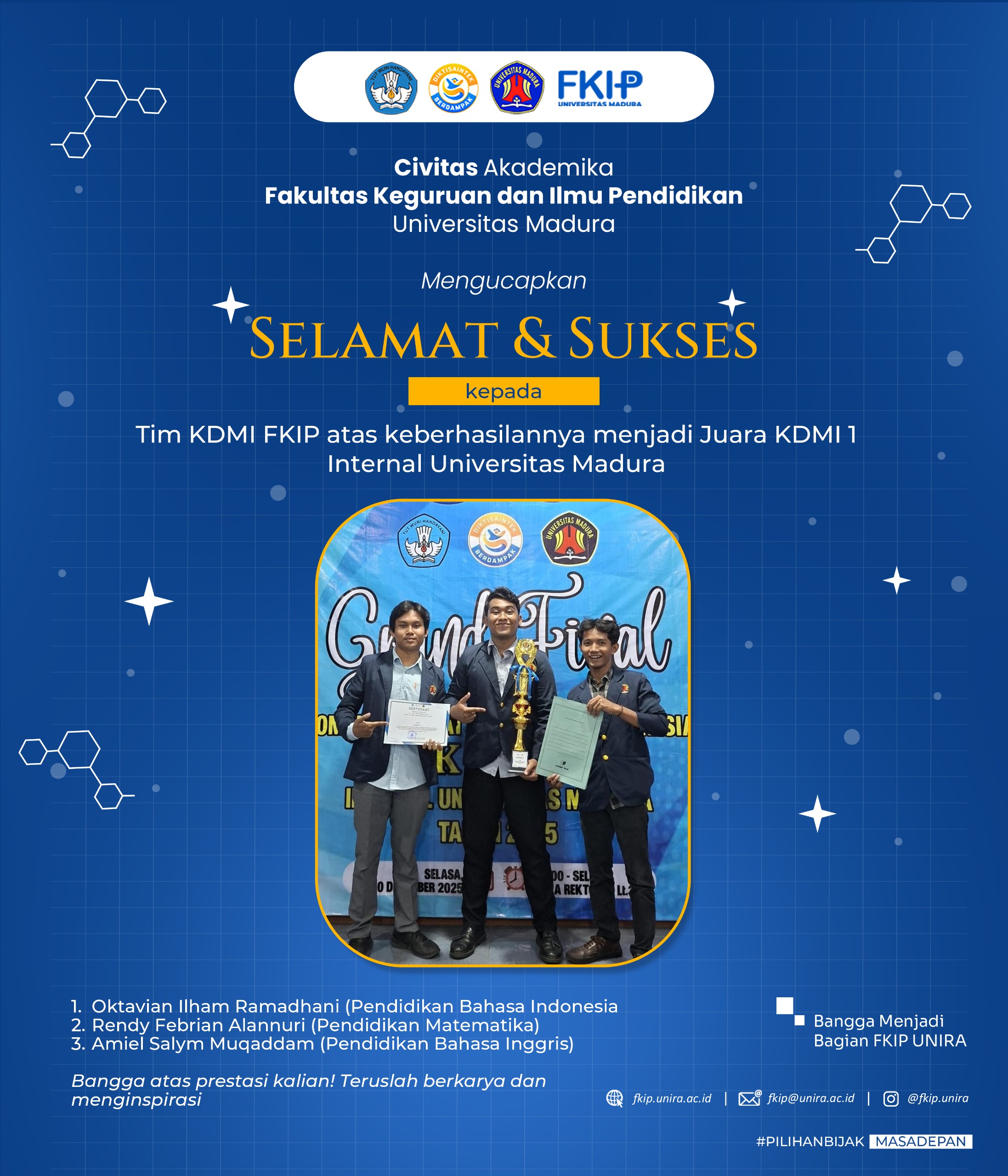 Tim KDMI FKIP Universitas Madura Raih Juara 1 Internal Universitas