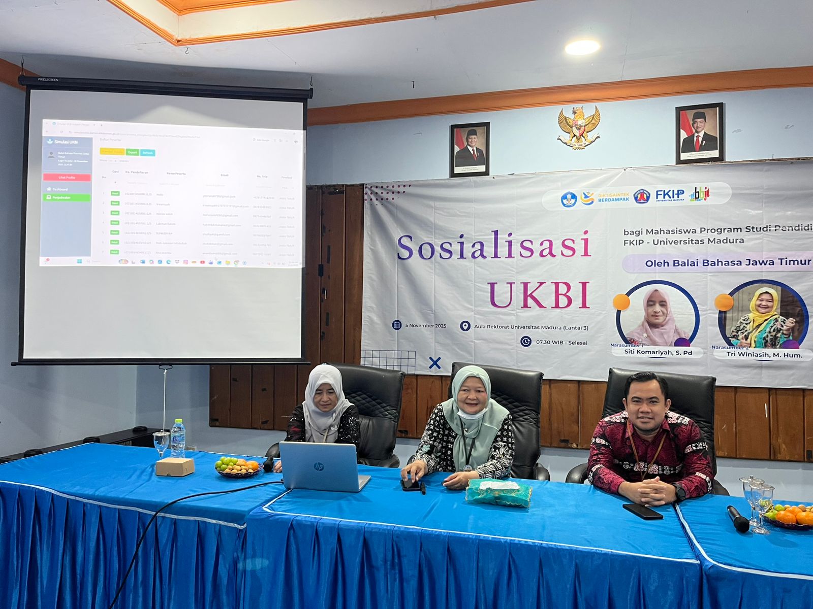 FKIP Universitas Madura dan Balai Bahasa Jawa Timur Gelar Sosialisasi UKBI untuk Mahasiswa Bahasa Indonesia