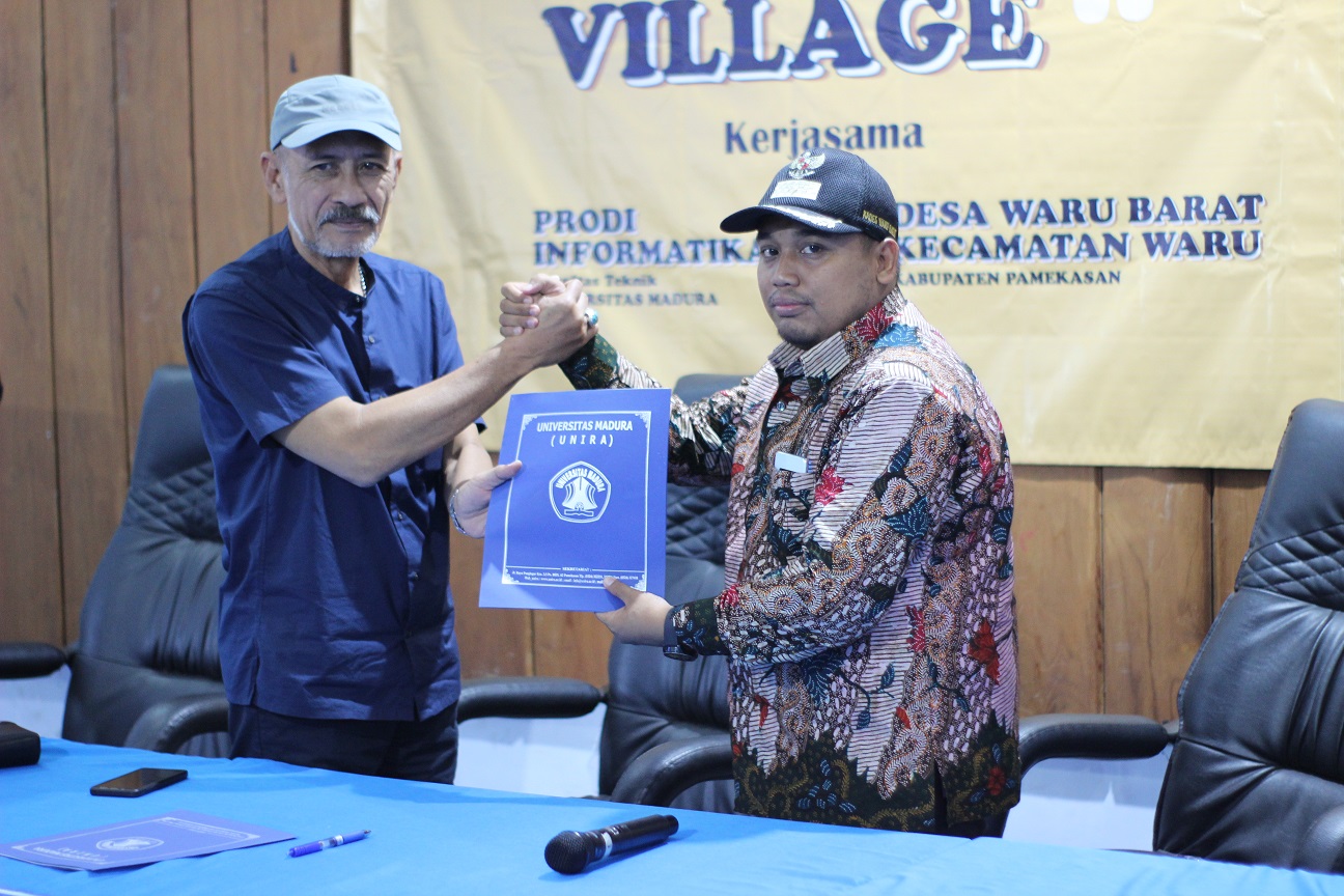 Fakultas Teknik Universitas Madura dan Desa Waru Barat Tandatangani MoU
