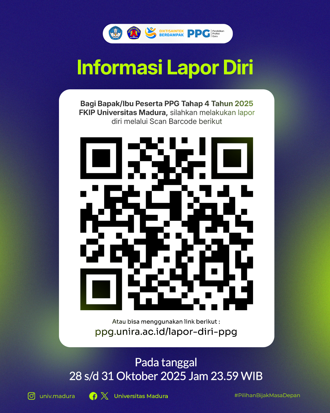 INFORMASI LAPOR DIRI PPG TAHAP 4 TAHUN 2025