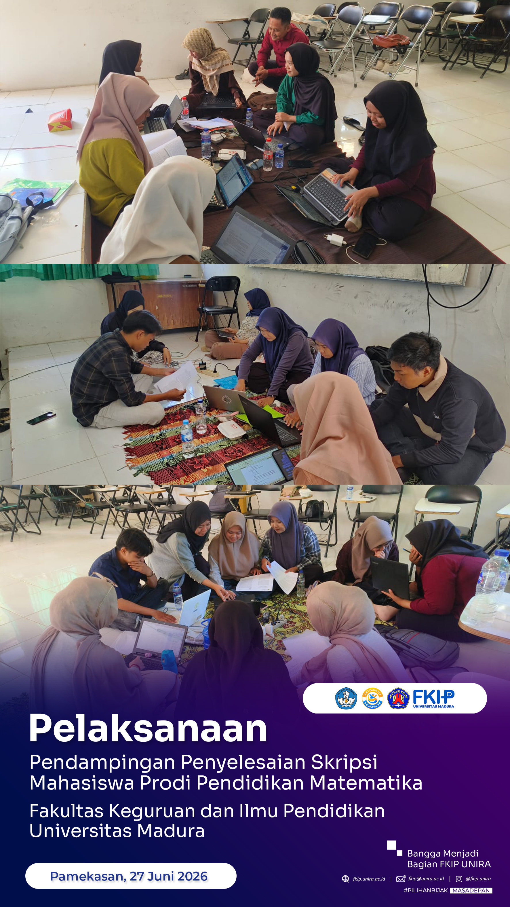 Dokumentasi Pendampingan Penyelesain Skripsi Prodi Pendidikan Matematika