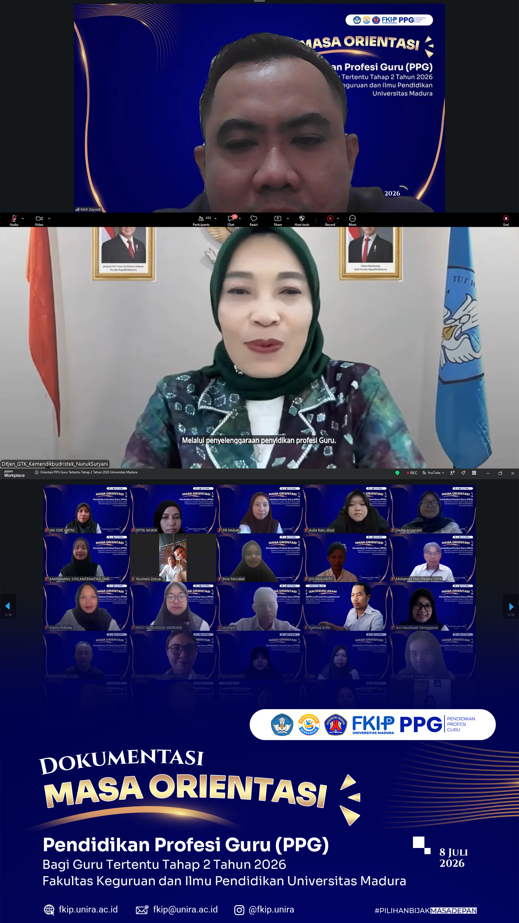 Dokumentasi Masa Orientasi PPG Guru Tertentu Tahap 2 Tahun 2026 Universitas Madura